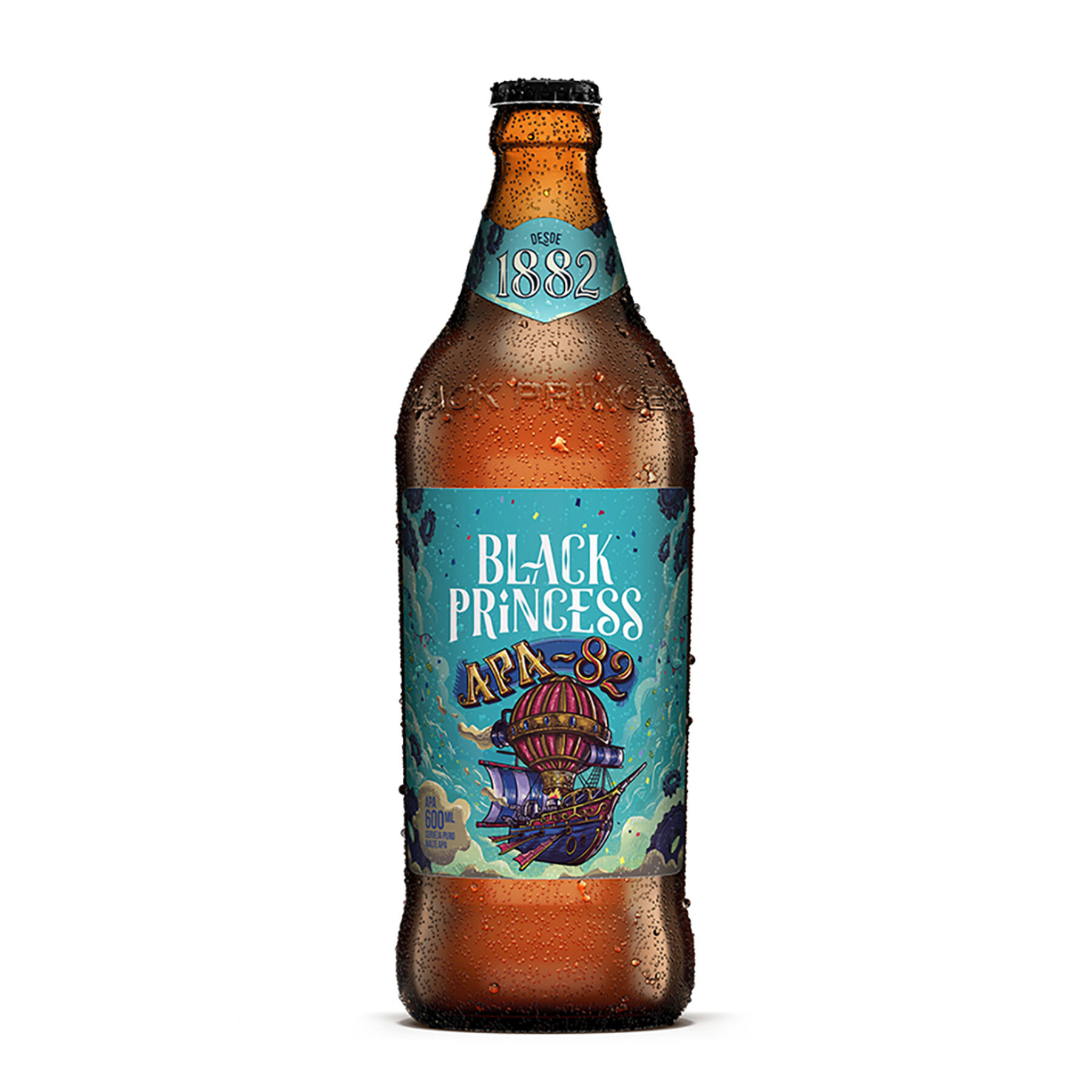 Cerveja APA Puro Malte 82 Black Princess Garrafa 600ml