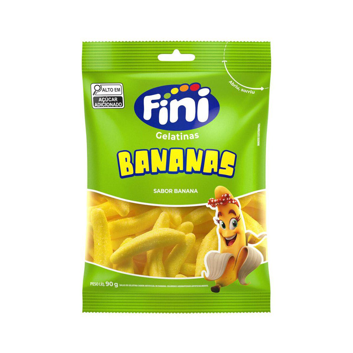 Bala Banana Fini Pacote 90g