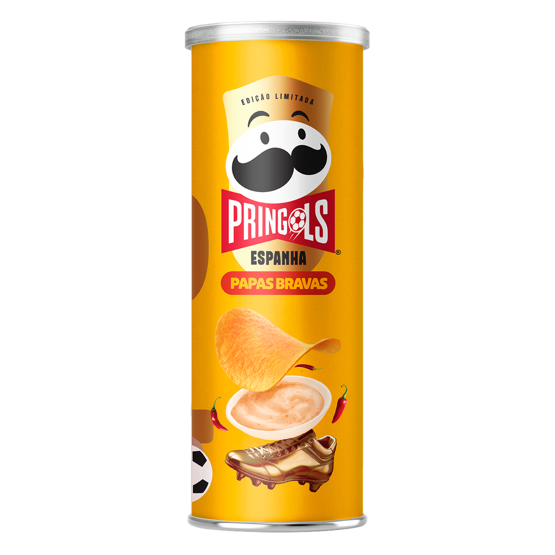 Salgadinho de Batata Papas Bravas Espanha Pringles Tubo 100g Edi&ccedil;&atilde;o Limitada Pringols