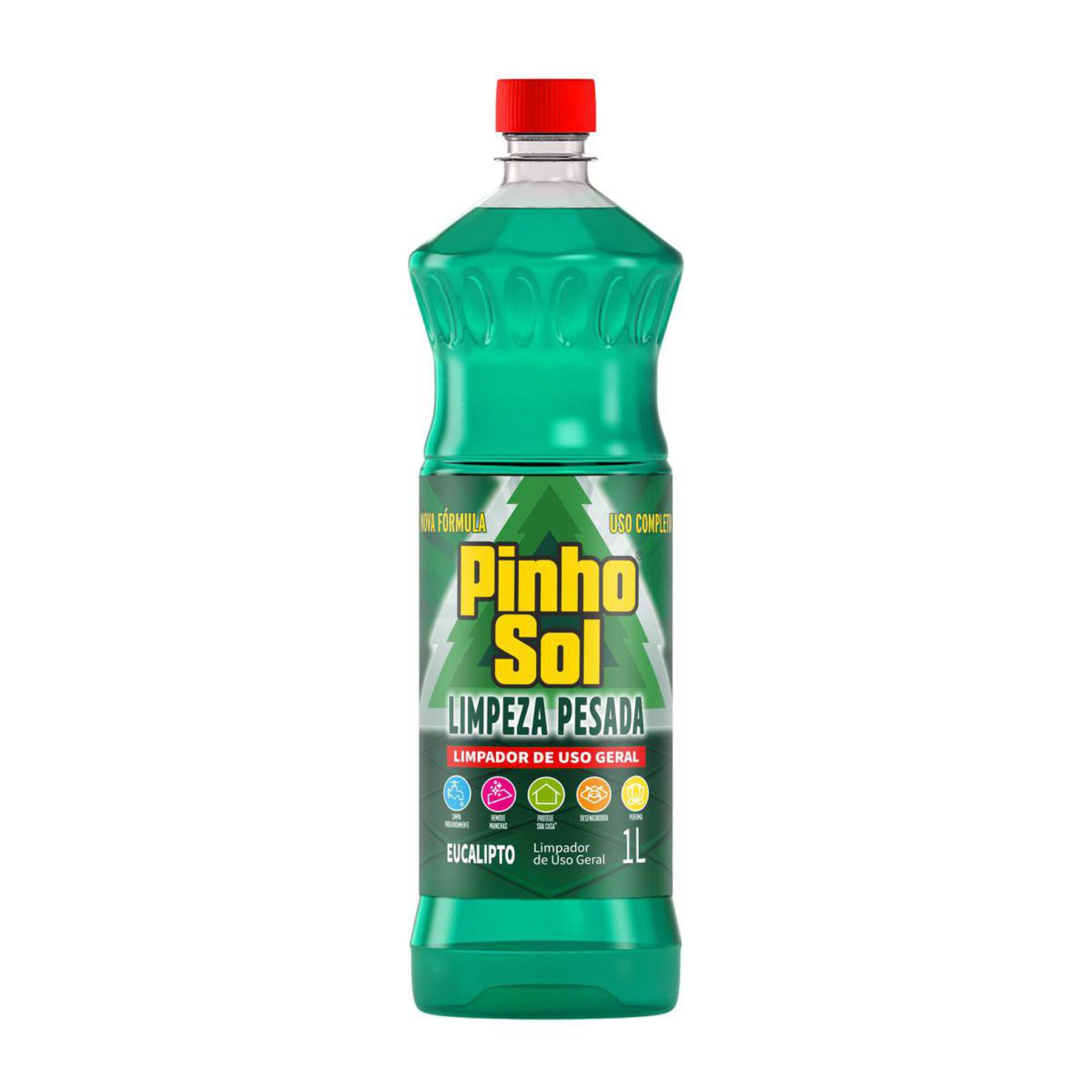 Limpador Limpeza Pesada Eucalipto Pinho Sol Frasco 1l