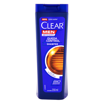 Shampoo Anticaspa Clear Men Queda Control Frasco 200ml