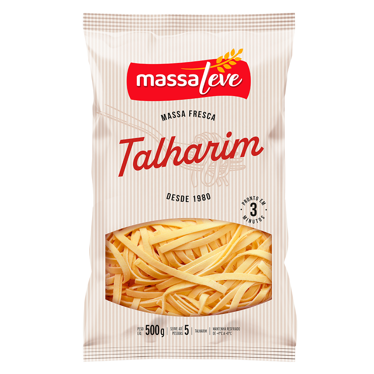 Massa Fresca Talharim Massa Leve Pacote 500g