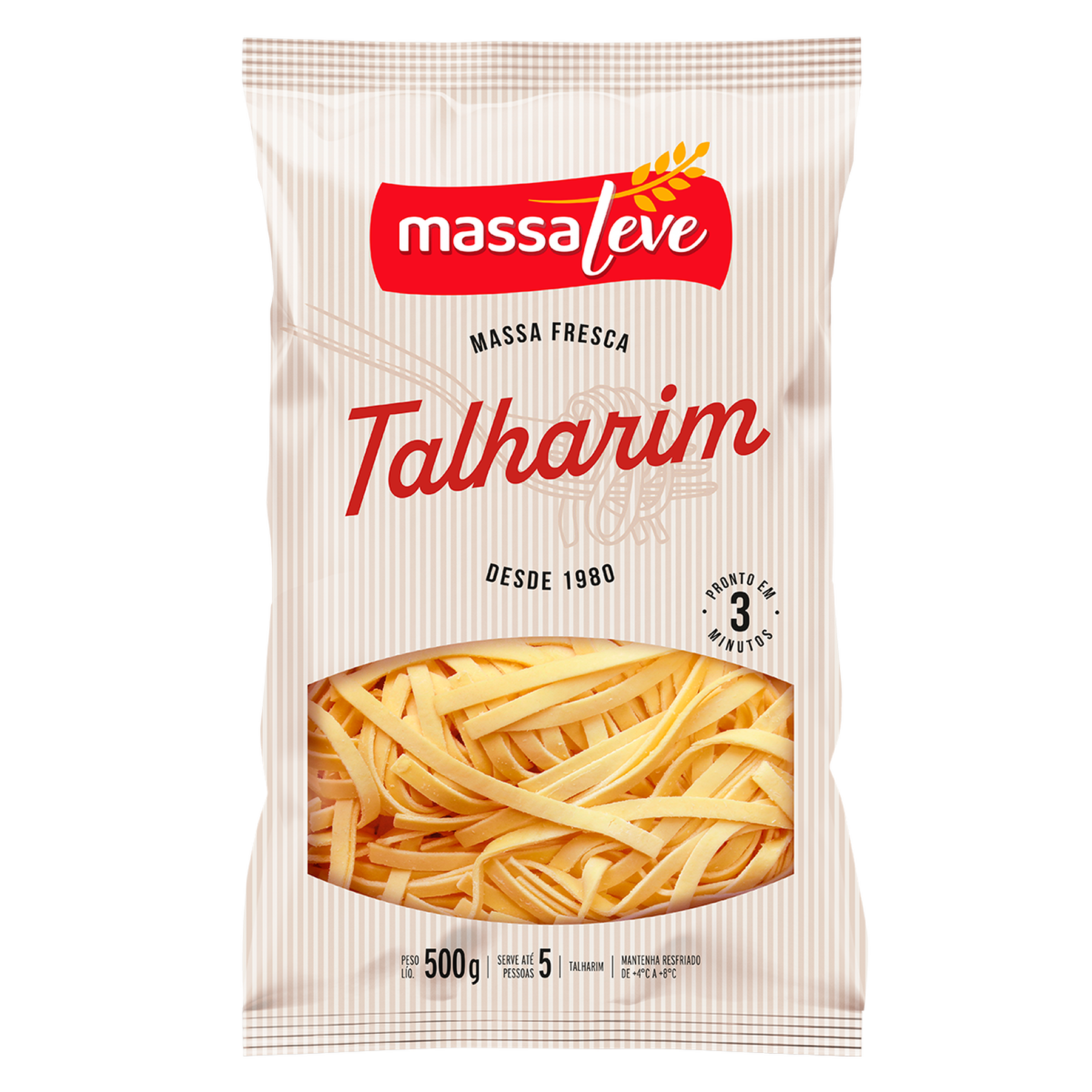 Massa Fresca Talharim Massa Leve Pacote 500g