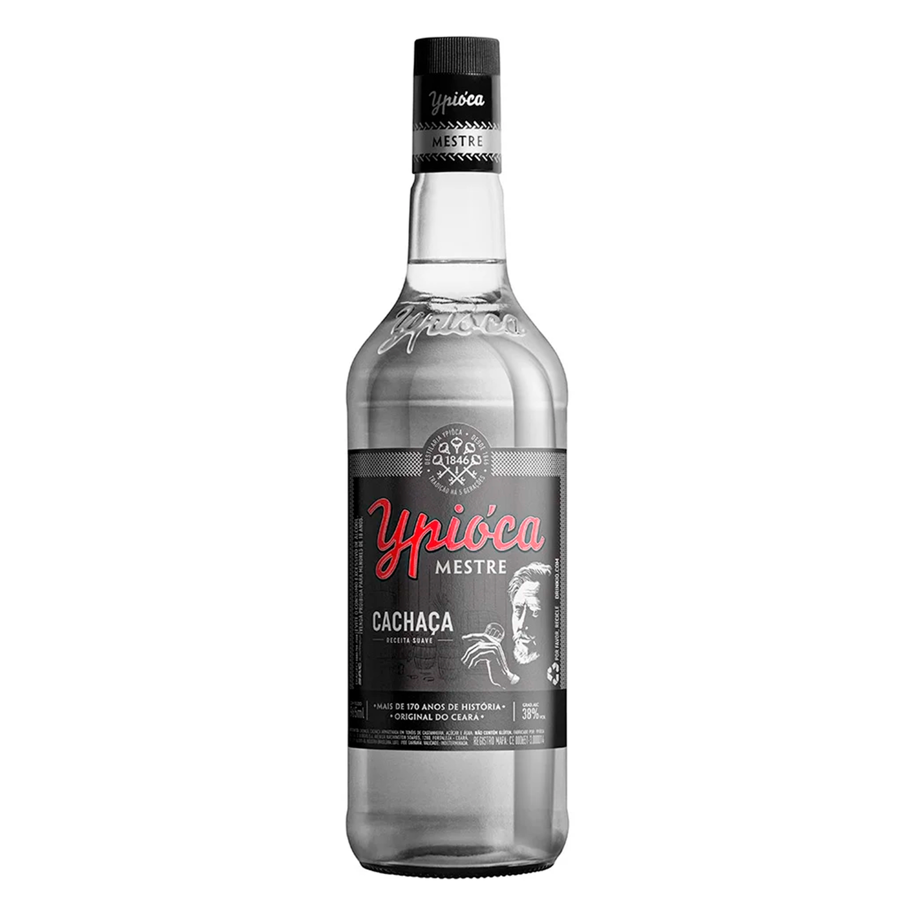 Cacha&ccedil;a Prata Ypi&oacute;ca Garrafa 965ml