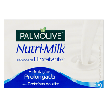 Sabonete em Barra Hidratação Prolongada Nutri-Milk Palmolive Caixa 85g