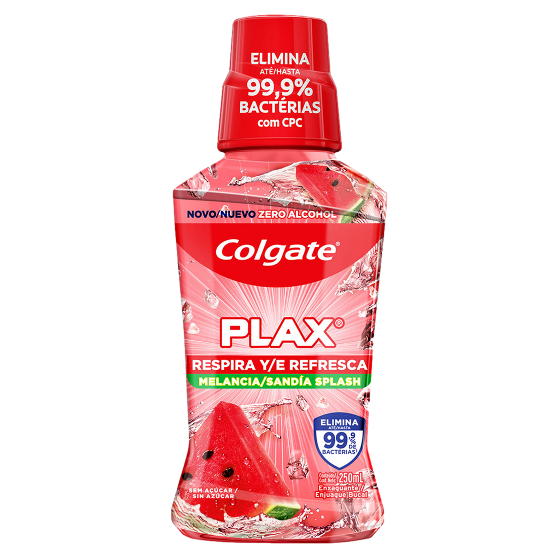 Enxaguante Bucal Zero &Aacute;lcool Melancia Plax Colgate Frasco 250ml&nbsp;