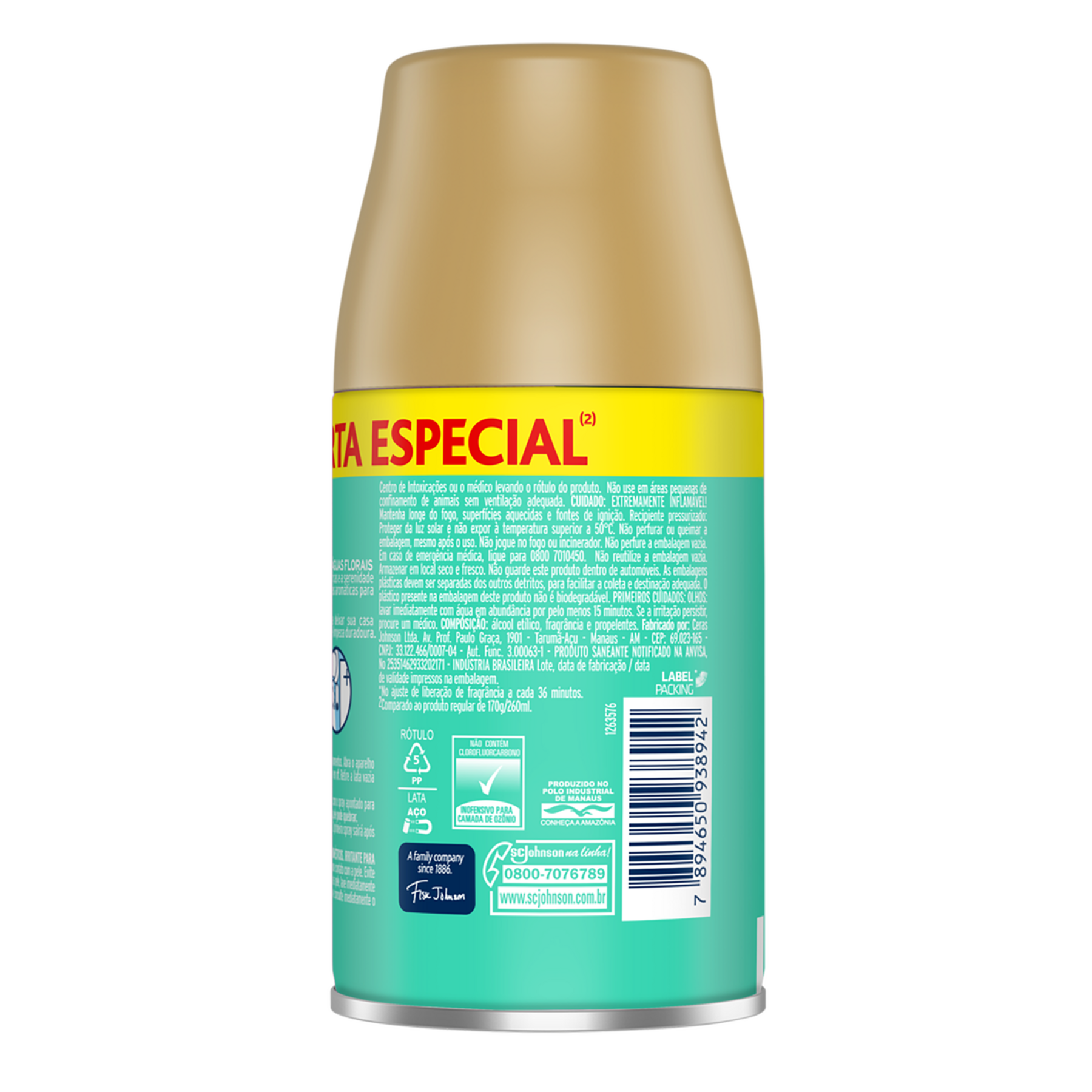 Odorizador de Ambiente Frescor de &Aacute;guas Florais Glade Automatic Frasco 260ml Refil