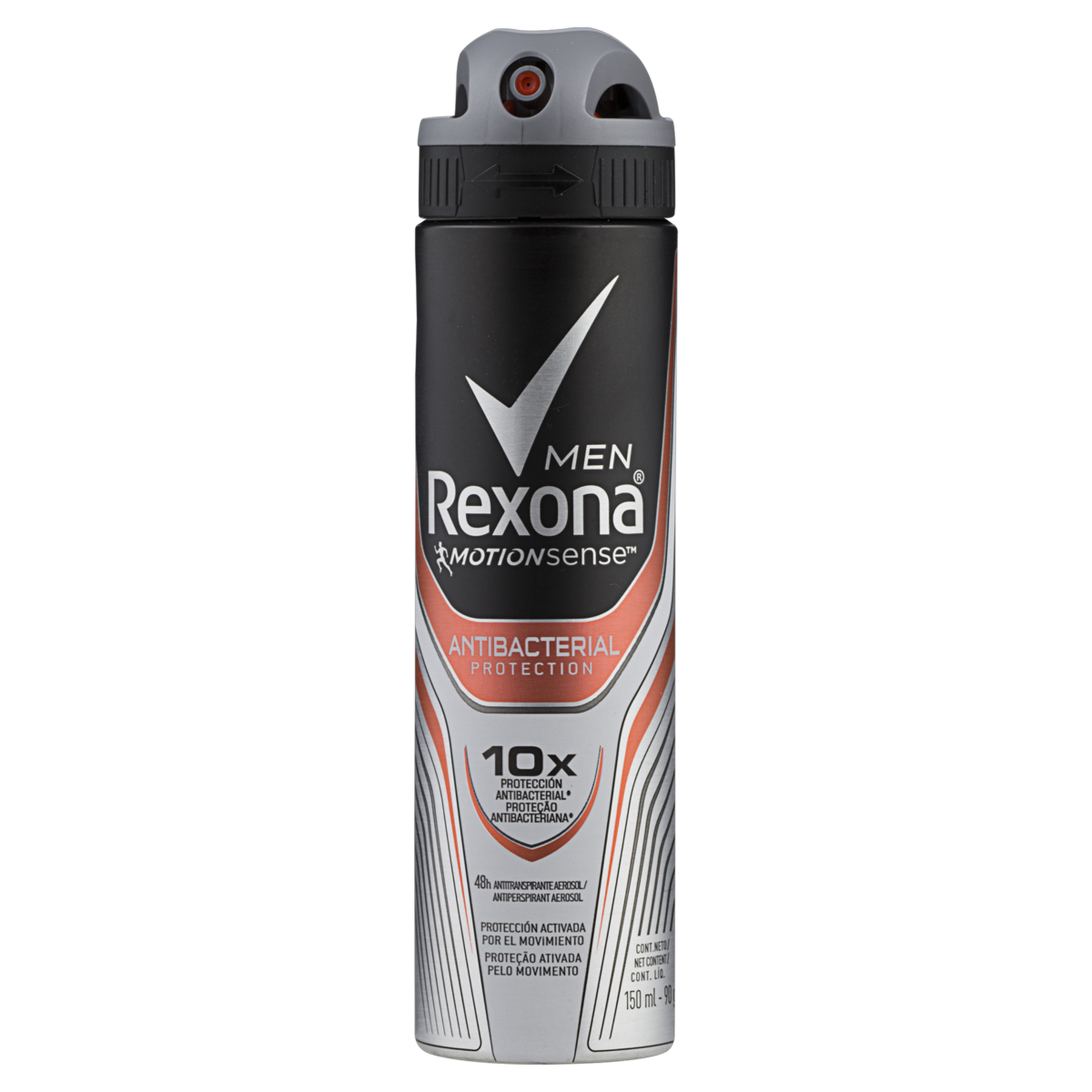 Antitranspirante Aerossol Antibacterial Protection Rexona Men Motionsense 150ml