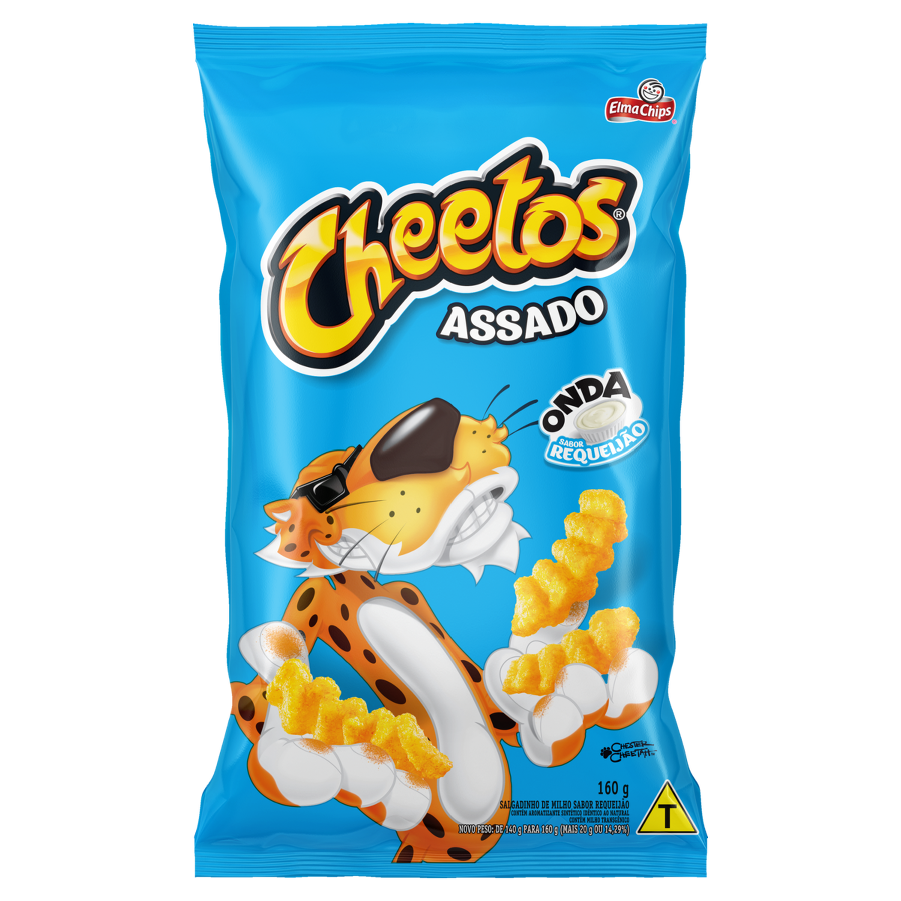 Salgadinho de Milho Onda Requeijão Cheetos Elma Chips Pacote 160g