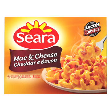 Mac & Cheese Cheddar e Bacon Seara Caixa 300g