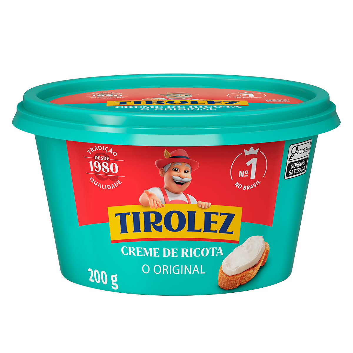 Creme de Queijo Ricota Original Tirolez Pote 200g