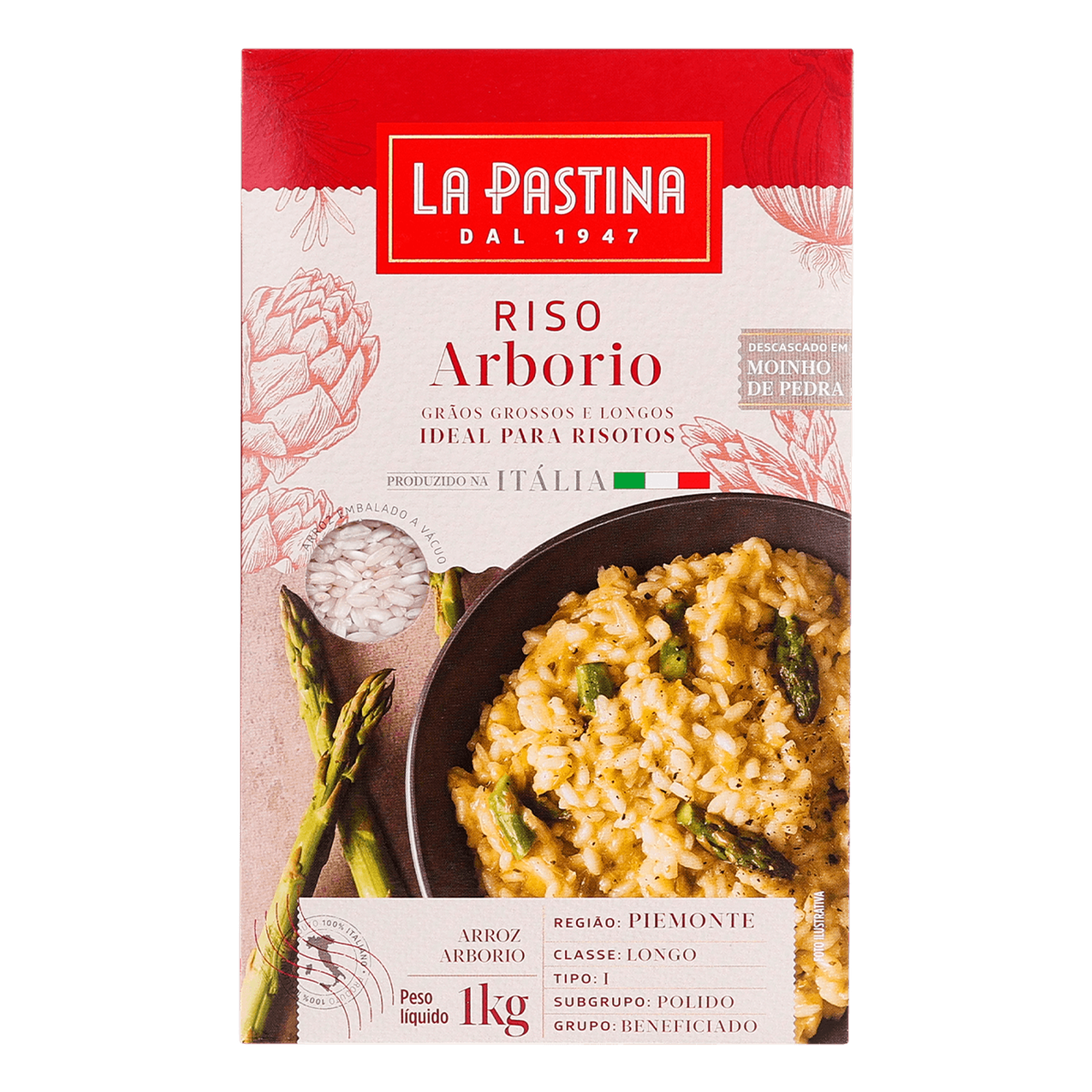 Arroz Arbório La Pastina Caixa 1kg