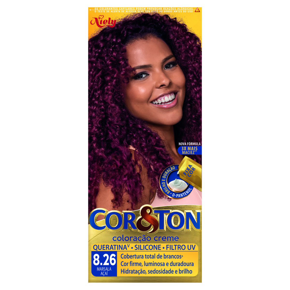 Tintura para Cabelo Marsala A&ccedil;a&iacute; 8.26 CoreTon