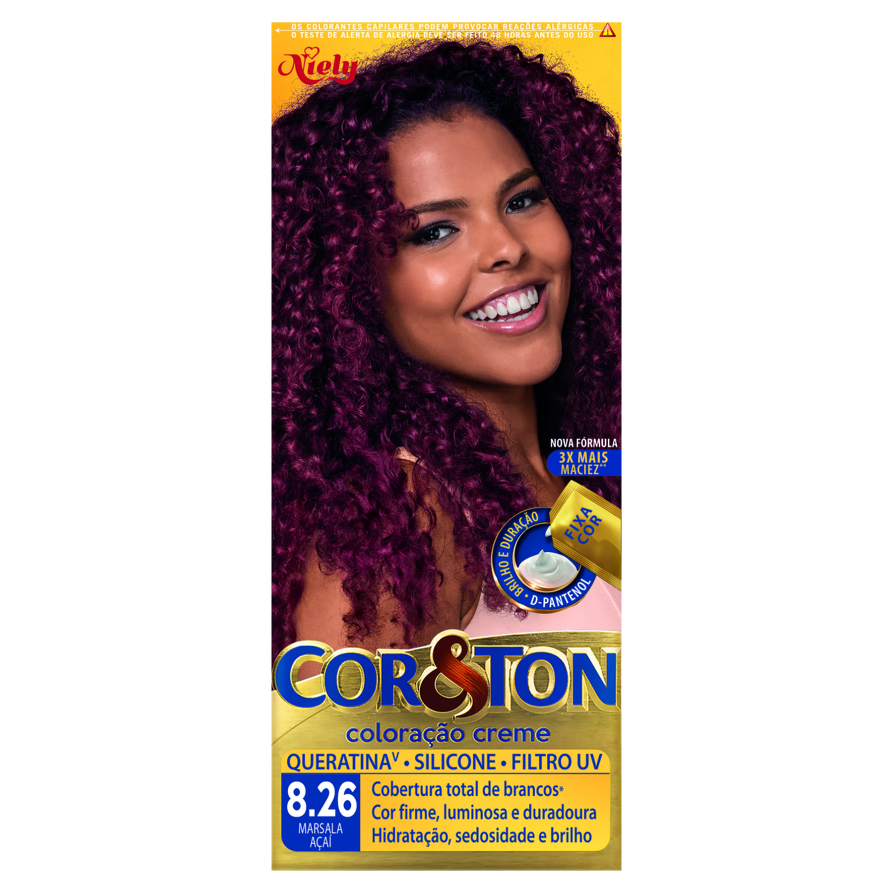 Tintura para Cabelo Marsala Açaí 8.26 CoreTon