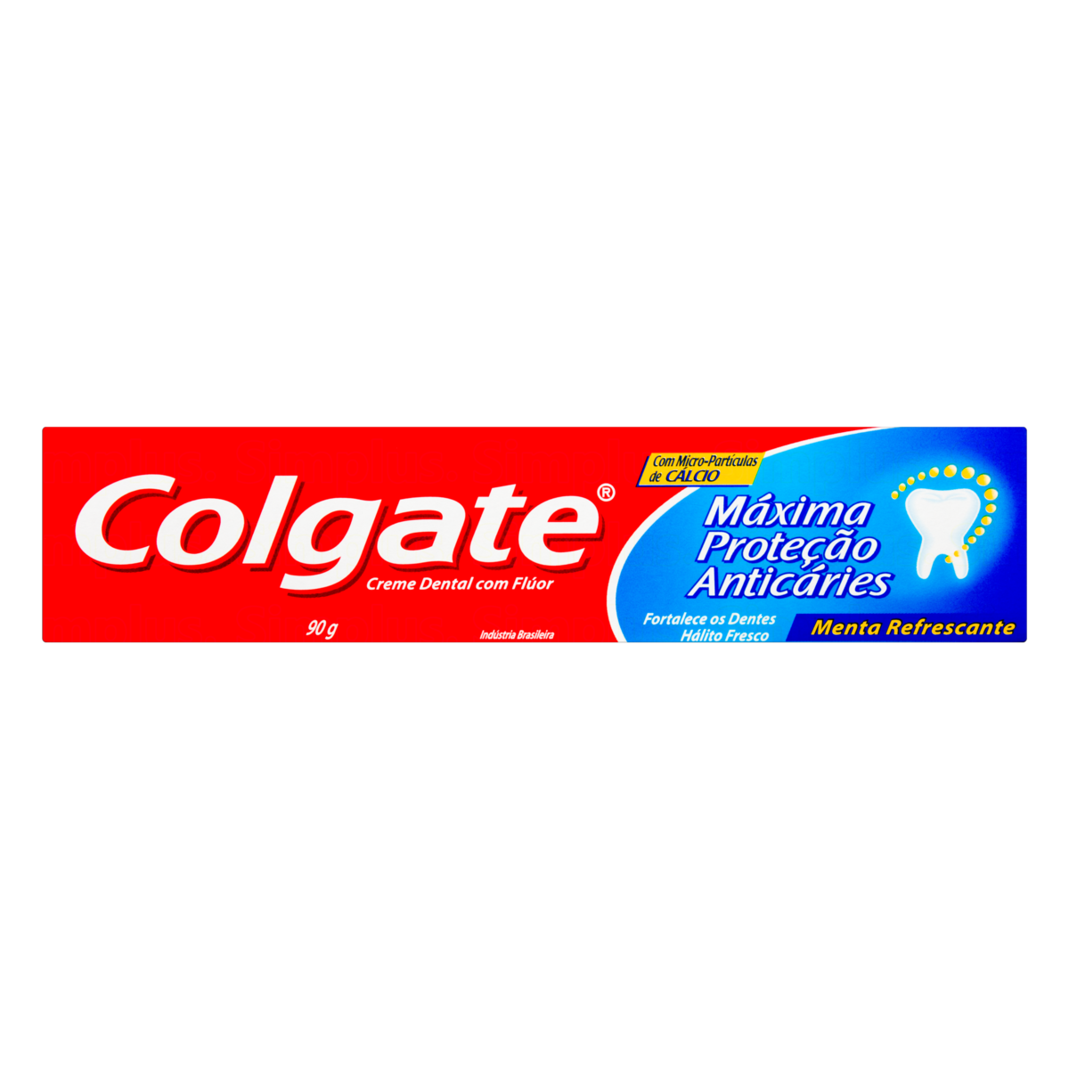 Creme Dental Menta Refrescante Colgate Máxima Proteção Anticáries Caixa 90g