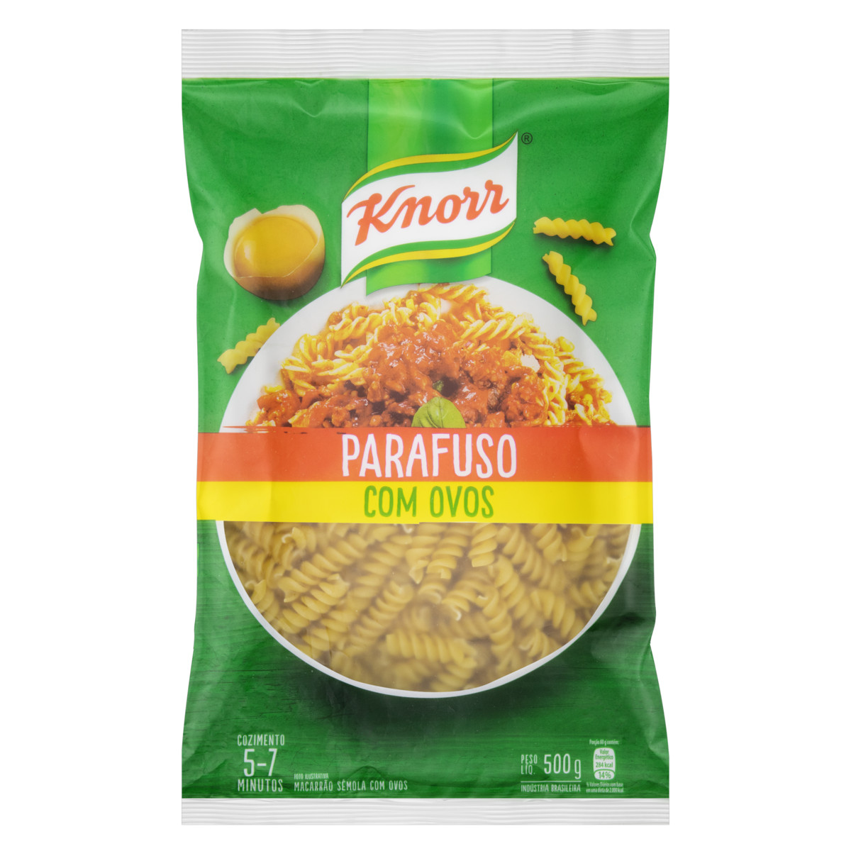 Macarrão de Sêmola com Ovos Parafuso Knorr Pacote 500g