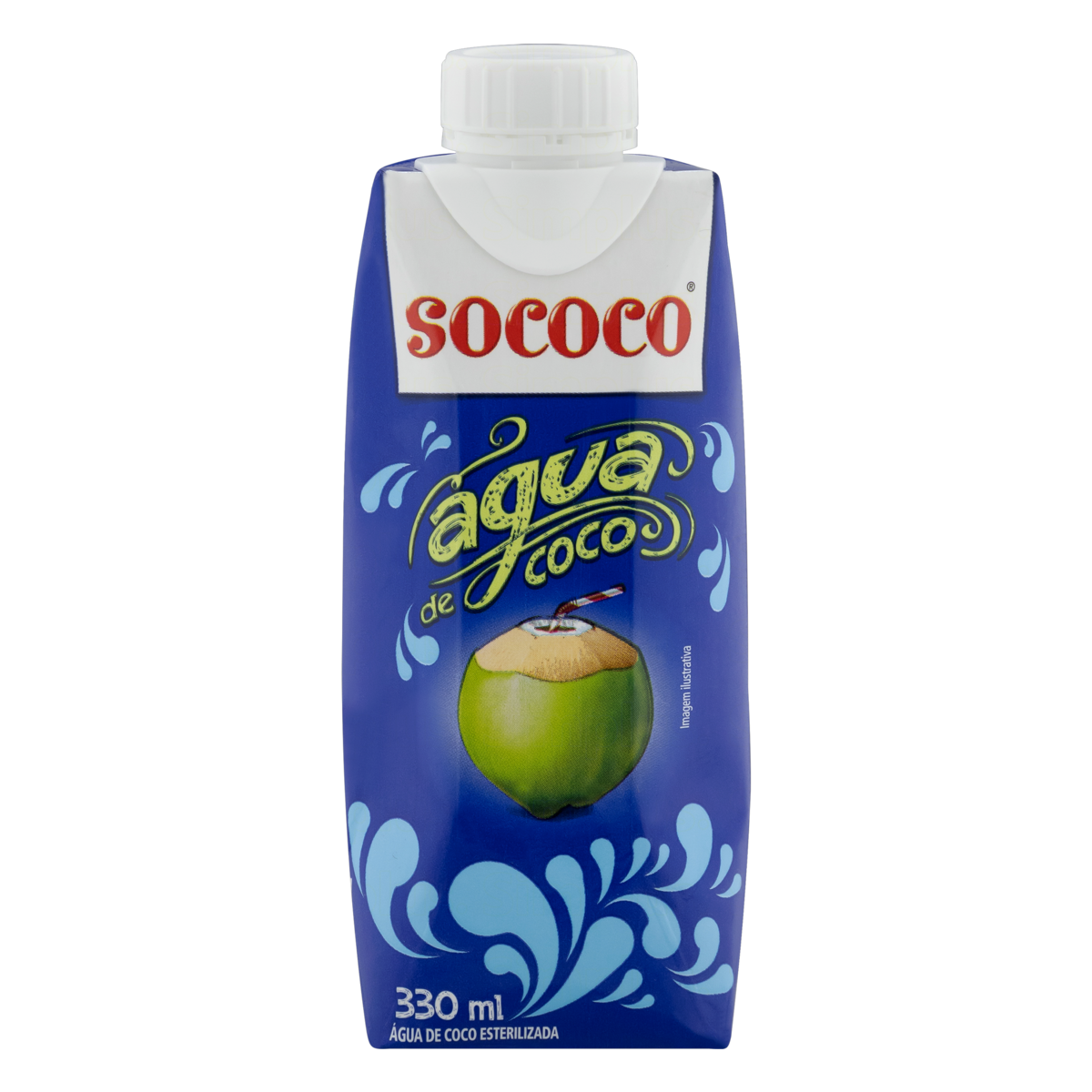 Água de Coco Esterilizada Sococo Caixa 330ml