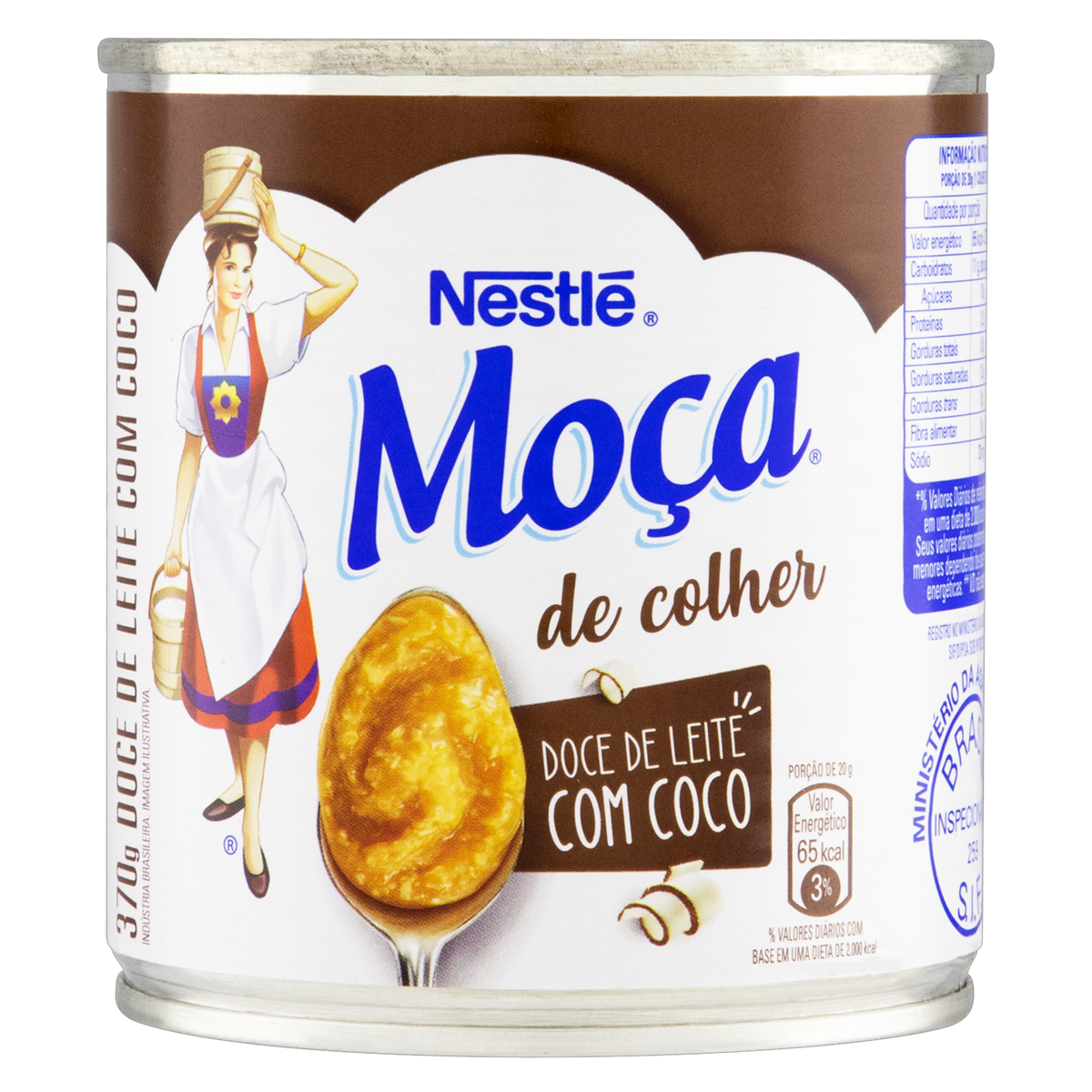 Doce de Leite com Coco Nestlé Moça de Colher Lata 370g