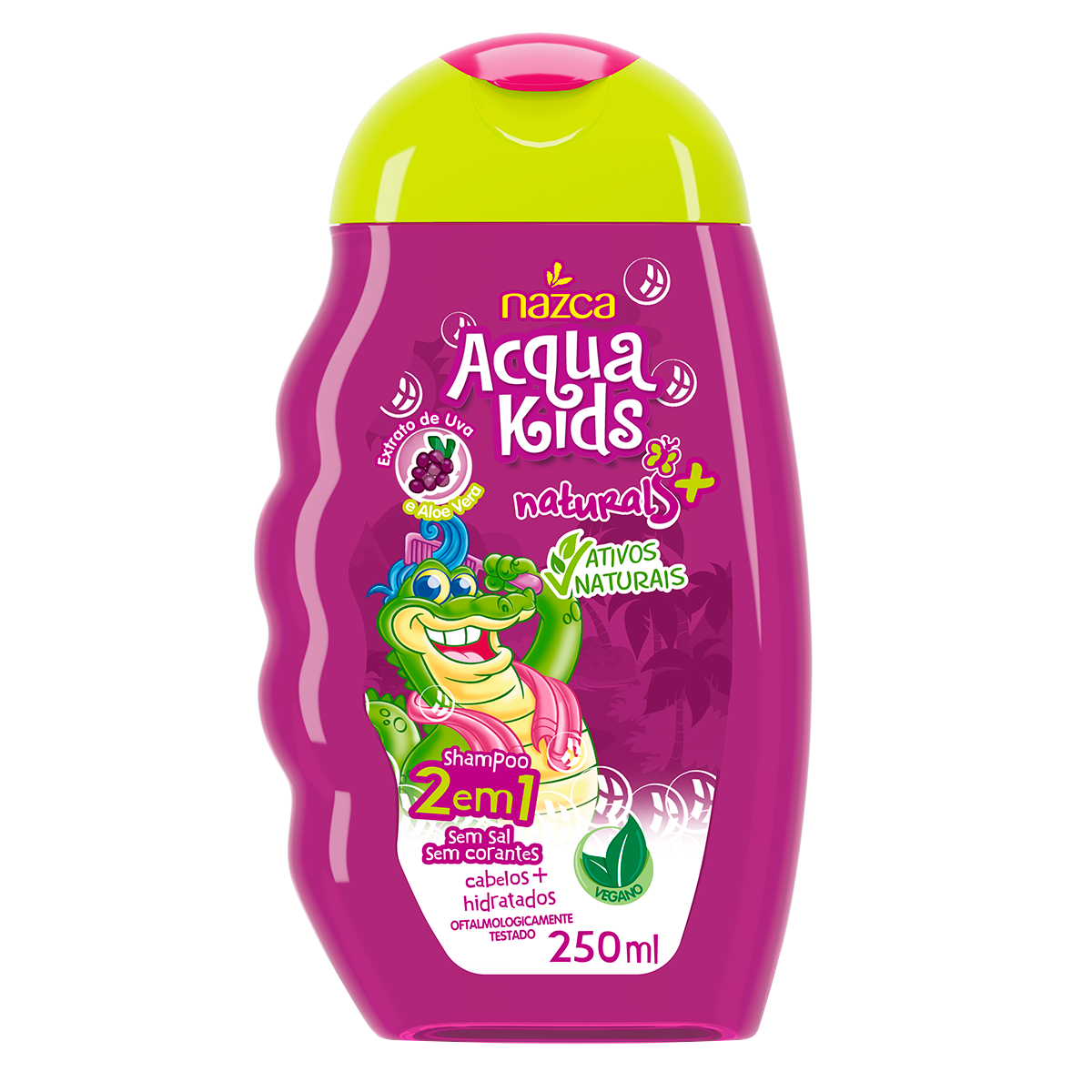 Shampoo Acqua Kids 2em1 Uva 250ml