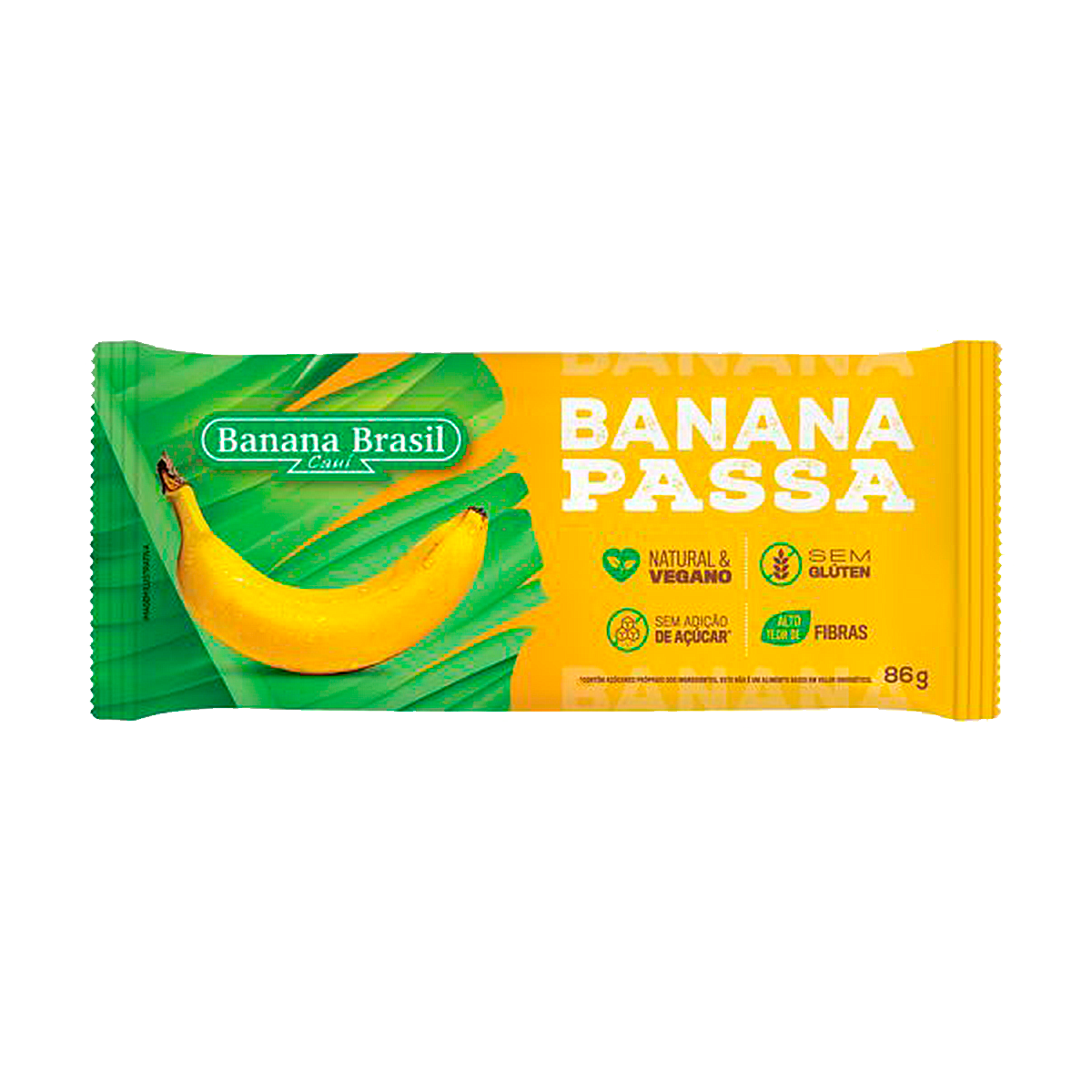Banana Passa Banana Brasil Cauí Pacote 86g