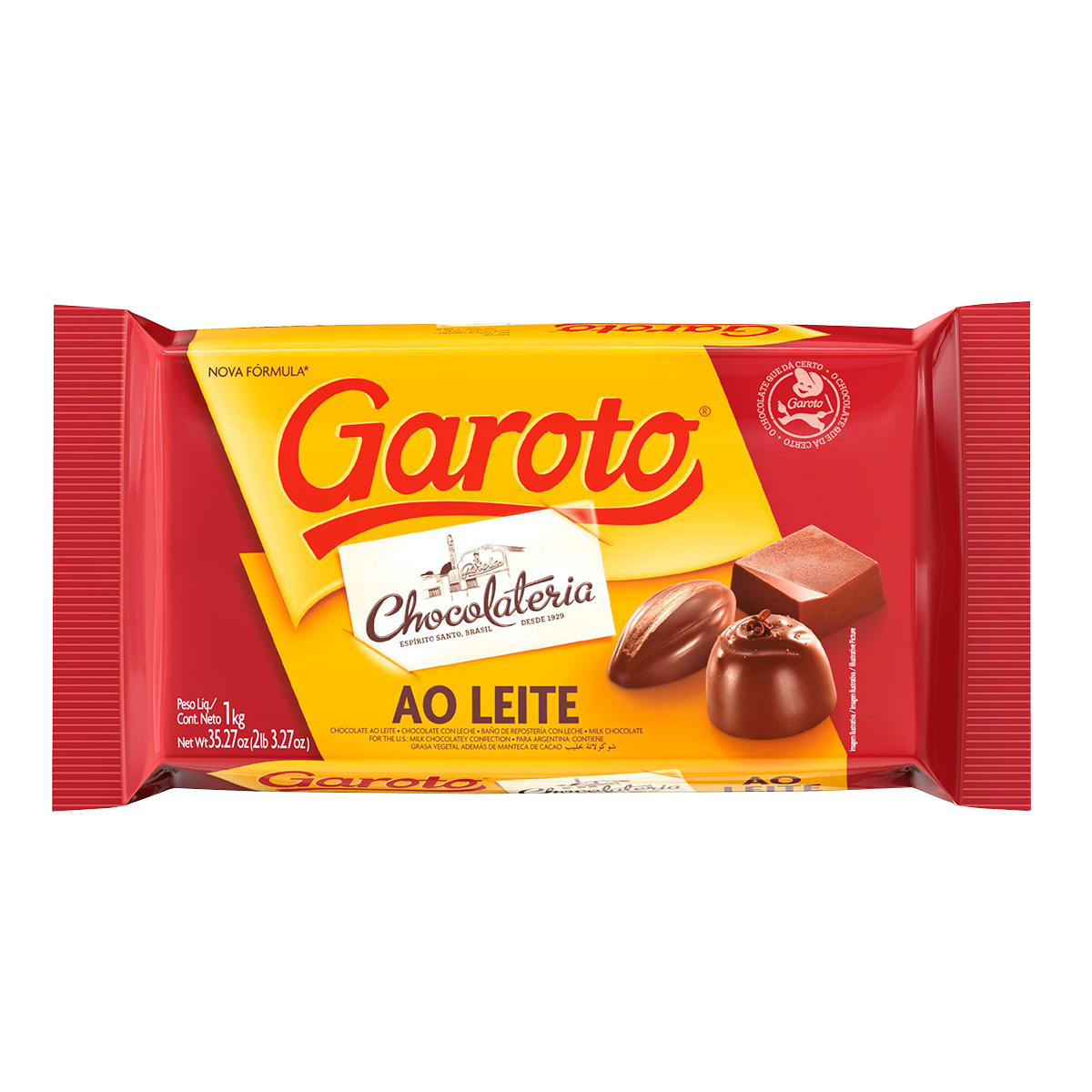 Chocolate Cobertura Garoto Leite 1kg