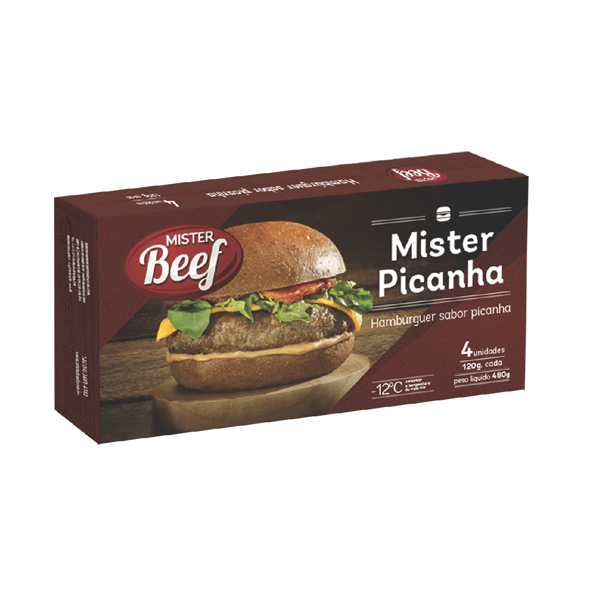 Hambúrguer Picanha Mister Beef 480g