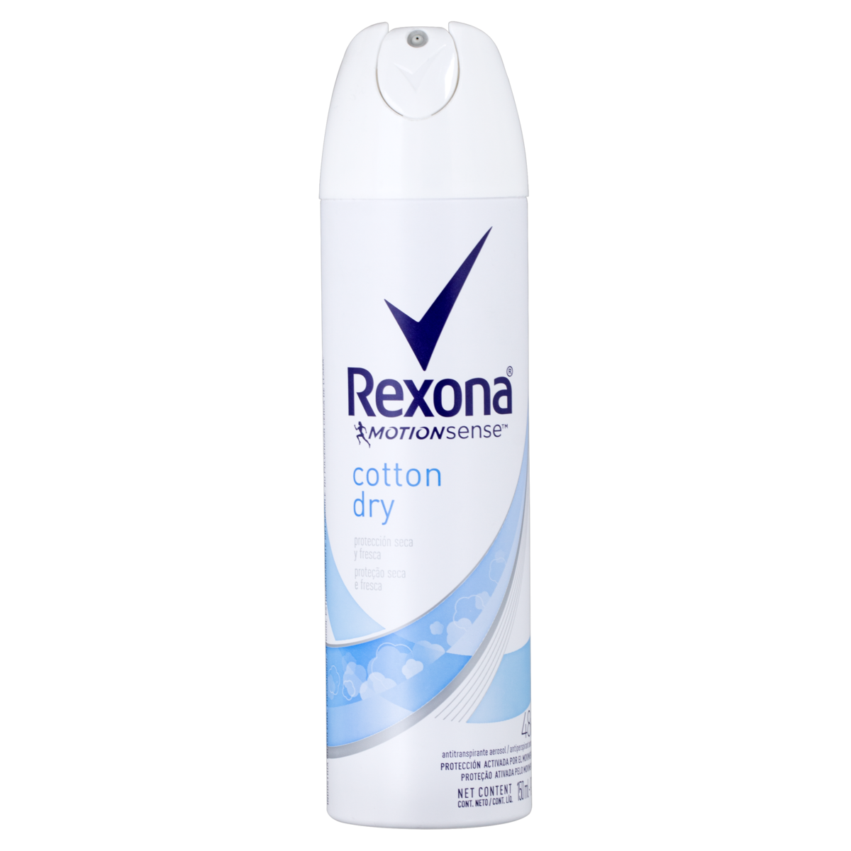 Antitranspirante Aerossol Cotton Dry Rexona Motionsense 150ml